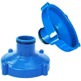 Zbssny 2 Stück Adapter für Skimmerschlauch, Poolsauger Schnelle Reinigung Pools Vakuum Adapterteile für Poolabflüsse