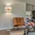 GLOBO Stehlampe 170,0 cm E27 beige