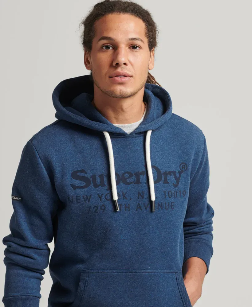 Mode&Accessoires SUPERDRY SUPERDRY Herren Hoodie/Kapuzenshirt Vintage Venue Tonal - Bright Blue Marl - L
