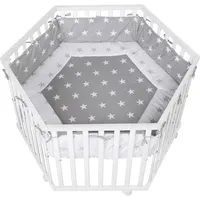 roba Cosiplay 6-eckig 106 x 121 cm weiß Bodenfarbe little stars