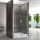 iflair Lara 89 x 195 cm grau teilsatiertes Sicherheitsglas