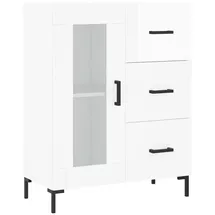vidaXL Sideboard Hochglanz-Weiß 69,5x34x90 cm Holzwerkstoff