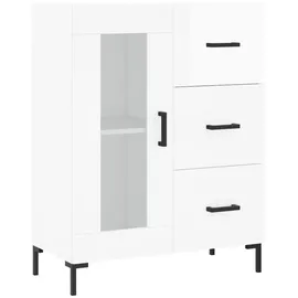 vidaXL Sideboard Hochglanz-Weiß 69,5x34x90 cm Holzwerkstoff