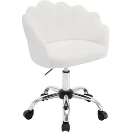 Woltu Drehstuhl Kaschmir Cremeweiß