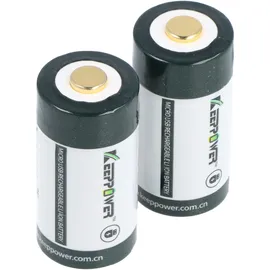 Keeppower RCR123A 3V 1000 mAh 2 St.