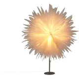Beliani Dekorative Lampe Schneeflocke Stern Weiß