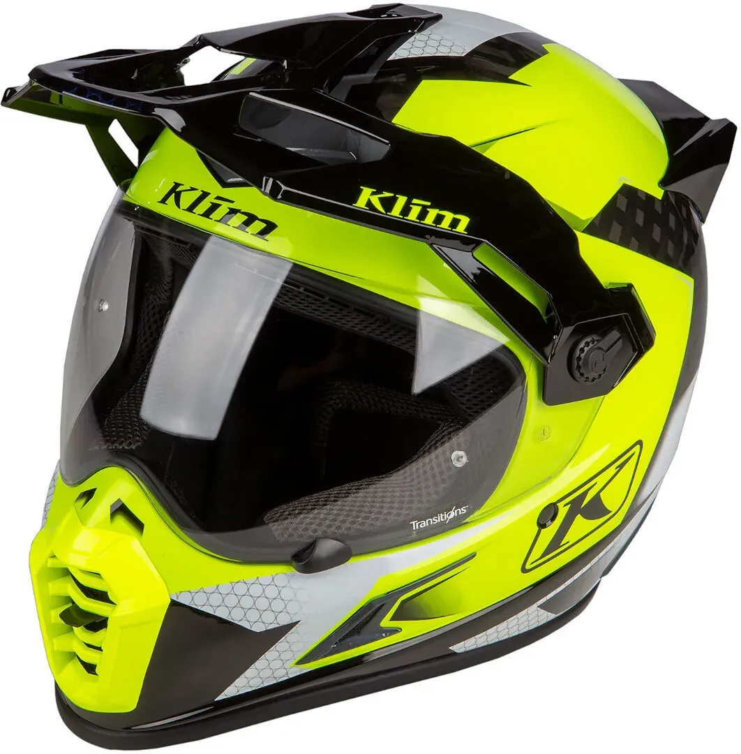 Klim Krios Pro Charger Motocross Helm, schwarz-gelb, Größe 3XL für Männer