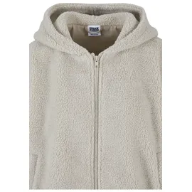 URBAN CLASSICS Ladies Oversized Sherpa Zip Hoody - Beige