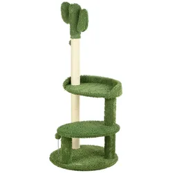 PawHut Kratzbaum Spanplatte, Polyester, Sisal, Kunststoff
