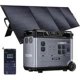 OUKITEL P5000 Pro 4000W Tragbare Powerstation mit 400W Solarpanel, 5120Wh Solar Generator, LiFePO4 Batterie, 1,2 Std Vollladung, 15 Ausgang, APP, Portable Power Station für Camping, Reisen, Wohnung
