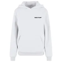 miss tee Take It Easy Flowers Hoodie Weiß L