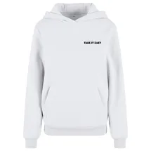 miss tee Take It Easy Flowers Hoodie Weiß L