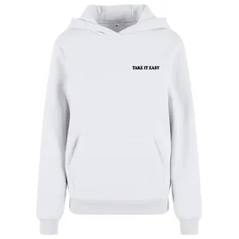 miss tee Take It Easy Flowers Hoodie Weiß L