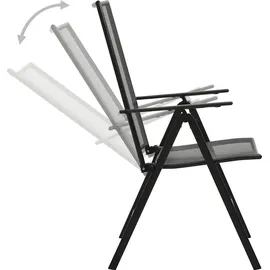 vidaXL Klappstühle 310153 57 x 94 x 104 cm anthrazit 4 St.