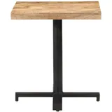 vidaXL BistRotisch Quadratisch 70x70x75 cm Raues Mangoholz