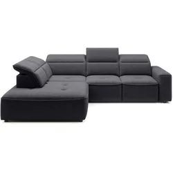 Ecksofa Colombo Stoff Graublau