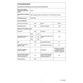 Bosch KIR81VFE0 Einbaukühlschrank (310 l, 1772 mm hoch)