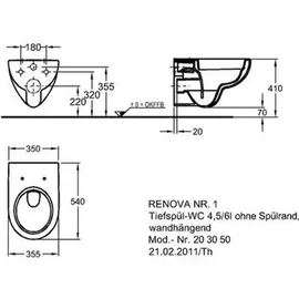 Geberit Renova Nr. 1 (203050600)