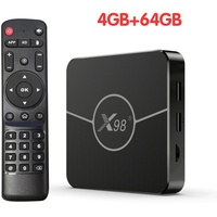 X98 Plus Smart TV-Box Android11.0 4K Quad-Core 4GB+64GB BT 5.0 Media Player