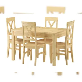 Erst-Holz Küchenstühle Doppelpack Massivholzstühle 2x Esszimmerstuhl Kiefer 90.71-23-D