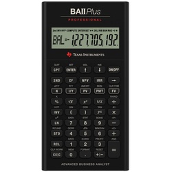 Texas Instruments Taschenrechner TI-BA II PlusTM Professional, Finanztaschenrechner für Business und Profis