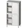 Stalgast Hochschrank mit Schiebetüren, 900x700x2000 mm, mit zwei Schrankräumen, verschweißt