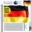 monzana MONZANA® Fahnenmast 6,50m mit Seilzug inkl. Flagge Flaggenmast Mast Flagge Alu