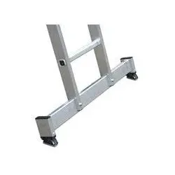 Günzburger Steigtechnik Vielzweckleiter aus Aluminium, mit nivello®-Traverse, mehrfach verwendbar, 2 x 3 + 2 x 4 Sprossen