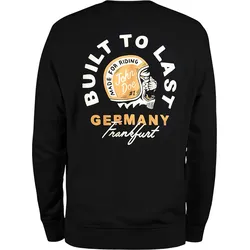 John Doe Built to Last, Sweatshirt - Schwarz/Weiß/Orange - L