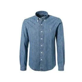 Ralph Lauren Custom Fit Langarmhemd Blau XL