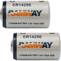 ER14250 Batterie für Eve Door und Window, Kompatibel mit Saft LS, 3,6V, 1200mAh, Li-SOCl2, Alarmanlage, Torantrieben, Pulsoximeter, Einbruchmelder, Sensoren, Nicht Wiederaufladbar (2 Stück)