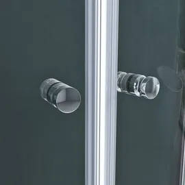 mai & mai Ravenna32K Runddusche mit Schiebetür 80 x 80 cm silber satiniert