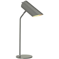 Schreibtischlampe Tischleuchte Bürolampe Spot verstellbar Stahl Messing Nickel