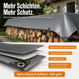 Umbrella Abdeckplane 600 x 1200 cm Grün