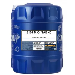 20l Mannol Motoröl Sae 40 Api Ch-4 Caterpillar Passend Für Volvo B20 Caterpillar: