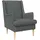 vidaXL Sessel Dunkelgrau Stoff 75 x 75 x 75 cm Grau mit Kissen