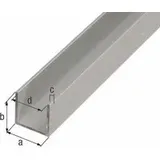 GAH Alberts U-Profil Aluminium 18 mm x 20 mm x 1.000 mm Silber