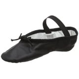 (S0209) Bloch Arise Leder Ballettschuh Schwarz EU 38 B UK Ad 5 B