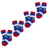 Unabux Freizeitsocken Prints 4-Paar Bunt Blau 13-15