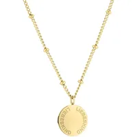Liebeskind Berlin Panzerkette mit Anhänger Gold Edelstahl 46 cm