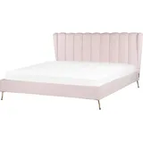 Beliani Miribel 180 x 200 cm Rosa Gold