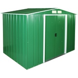 Tepro Metallgerätehaus Eco 8x6 2,52 x 1,72 m grün/weiß