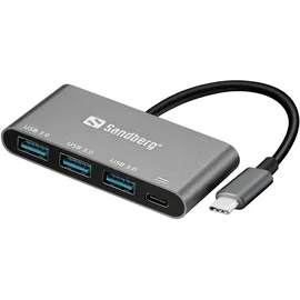 Sandberg USB-C to 3xUSB 3.0 Hub - PD