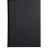 Exacompta 2783C 100er Einbanddeckel Evercover 270g/qm Lederprägung VE=100 Stück schwarz. Geeignet zur Verwendung mit Serodo-Bindern, Kunststoffringen, Metallringen und mehr