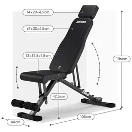 Zipro Hantelbank Zipro Grind Schwarz