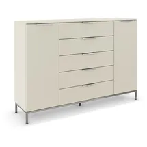 Rauch "Kommode Türkommode Sideboard Kombikommode Flipp, Nachttisch für Schlafzimmer, Kinderzimmer, Wohnzimmer, Flur, Garderobe, 2-türig 5 Schubladen und Soft-Close-Funktion in zwei Breiten