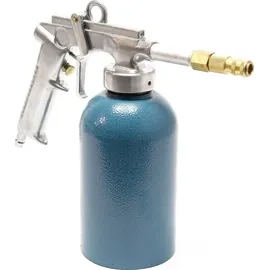 Wiltec Druckbecherpistole 1100ml 4-6bar 1/4" Hohlraumpistole u. Schläuche Spritzpistole Hakendüse Runddüse
