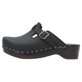 Berkemann Riemen-Toeffler Clogs Schwarz - Gr.: 40,5