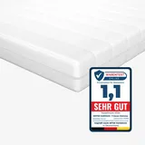 Mister Sandman Matratze Härtegrad H2 & H3 Mittelfest Komfortable Kaltschaummatratze Öeko-Tex Zertifiziert/Orthopädische 7 Zonen Bett Matratze Höhe 15 cm Rollmatratze (140x200)