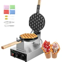 Vevor kommerzieller Bubble-Waffelmaker Eierpfannkuchenmaschine 1400 W, Waffel Maker aus